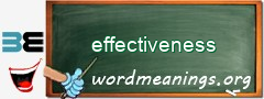 WordMeaning blackboard for effectiveness